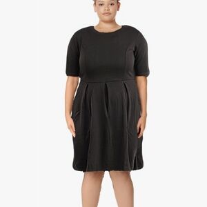 *NWT oxiuly Women's Puffy Swing Casual Party Dress Elegant Work Dress